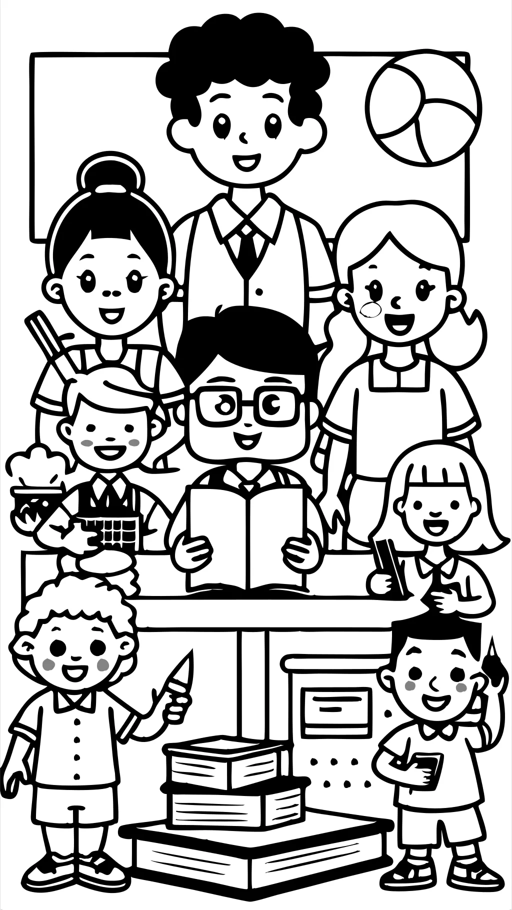 teachers coloring pages